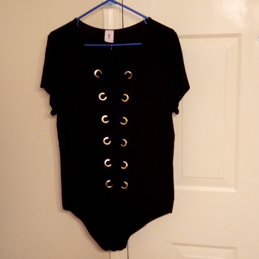 Sexy Lace Up Front Bodysuit